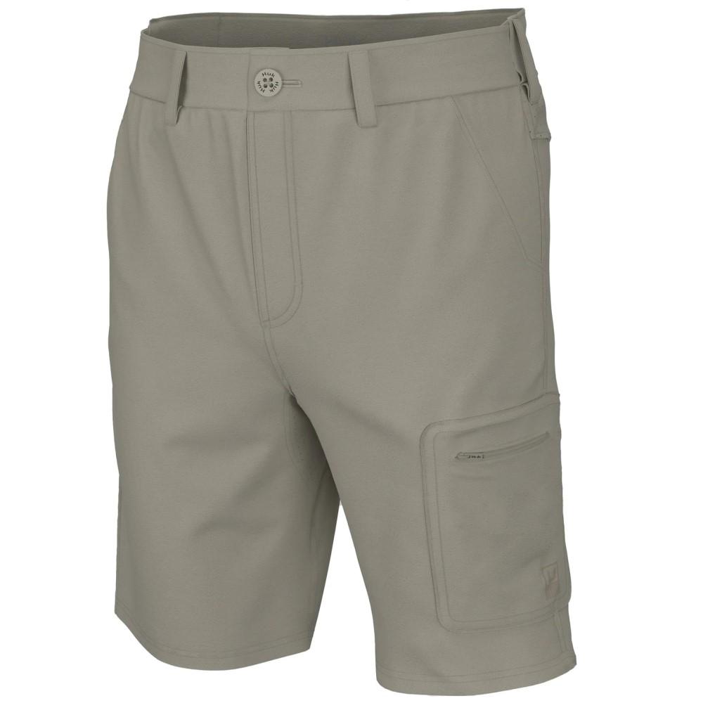 Huk Next Level 10.5 Inch Performance Fishing Shorts Khaki Small