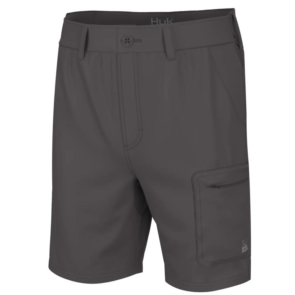 Huk Next Level 7" Fishing Shorts Iron Medium SPF Quick-Dry