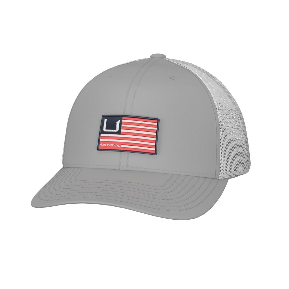 Huk and Bars Structured Trucker Hat in Harbor Mist