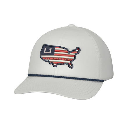 Huk American Rope Trucker Hat in White