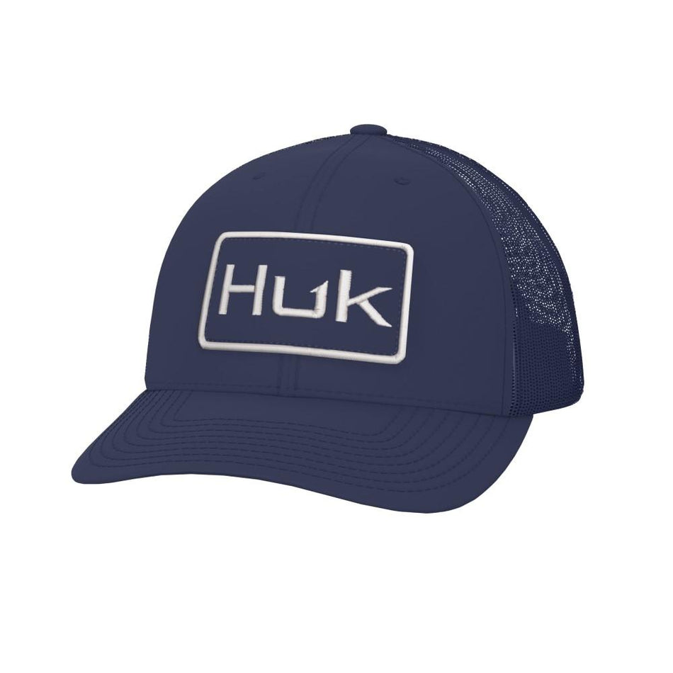 Huk Logo Trucker Hat Naval Academy Blue