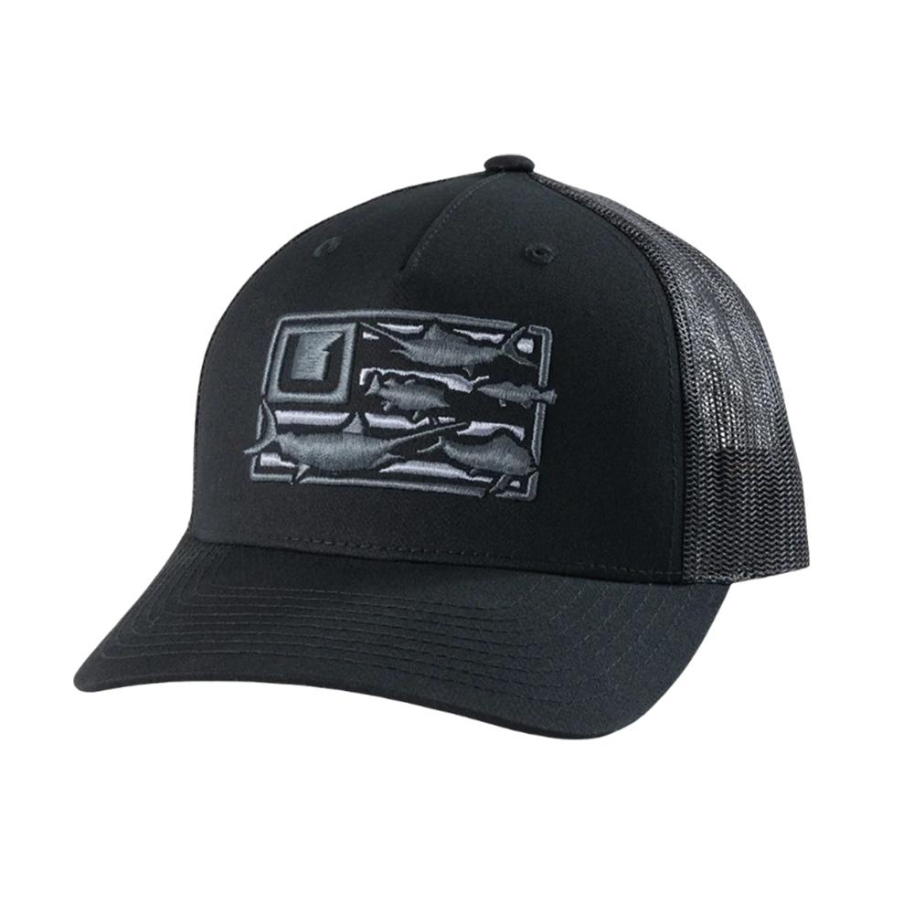 Huk Trophy Flag Trucker Cap Black