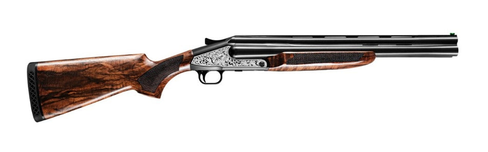 ATI ATIGKOF123B18 3B 12 Gauge 3.50" 3 Shot 18" Black Vent Rib Barrel, Black Receiver, Wood Stock
