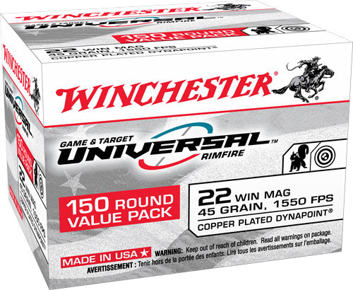 Winchester Universal .22 Magnum / WMR 45 gr LSHP ammo