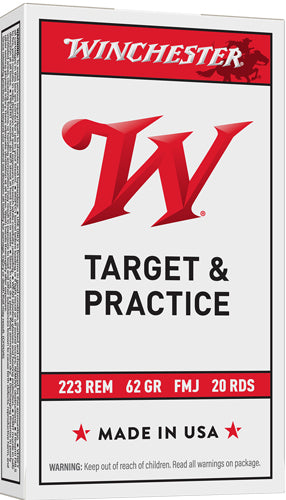 Winchester USA223R3 USA Full Metal Jacket FMJ 62 Grain .223 Remington