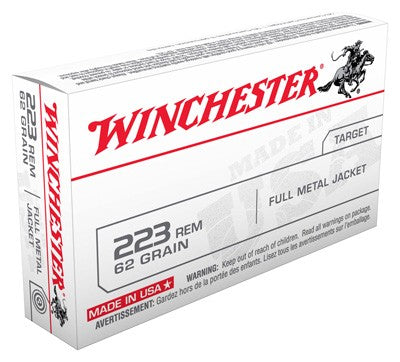 Winchester USA223R3 USA Full Metal Jacket FMJ 62 Grain .223 Remington