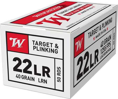 Winchester USA22LR USA White Box Lead Round Nose LRN 40 Grain .22 Long Rifle