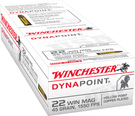 Winchester .22 Mag Dynapoint 45gr CPHP Ammo