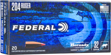 Federal Varmint & Predator .204 Ruger 32 gr PolyTip ammo