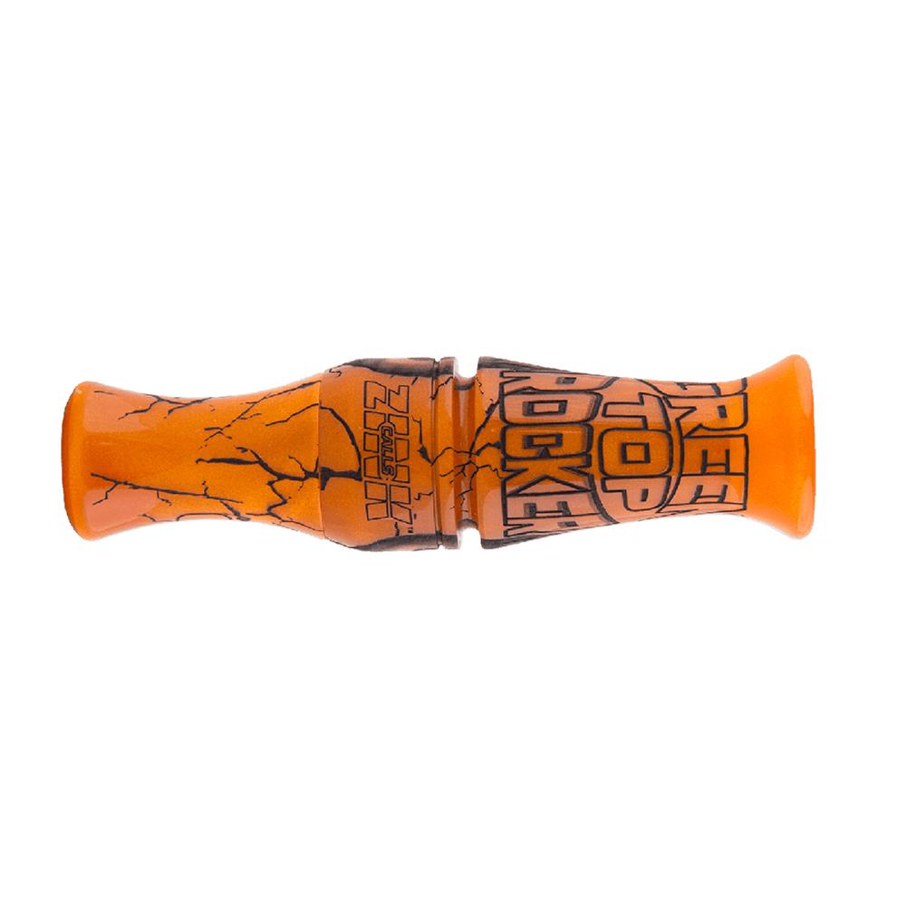 Zink Green Top Rocker Duck Mouth Call - Orange Marbleade