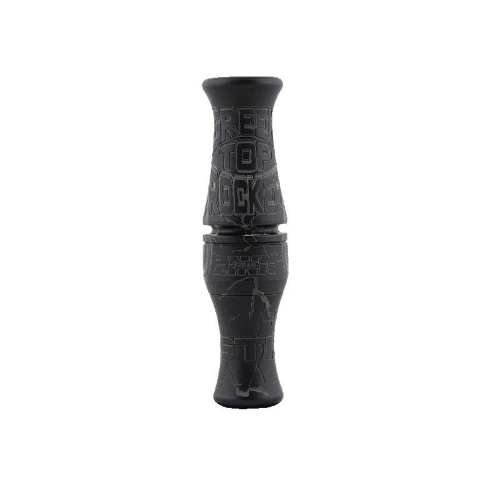Zink Green Top Rocker Duck Mouth Call Black Stealth Single Reed