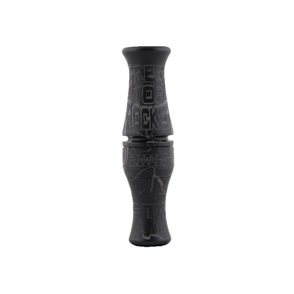 Zink Green Top Rocker Duck Mouth Call Black Stealth Single Reed