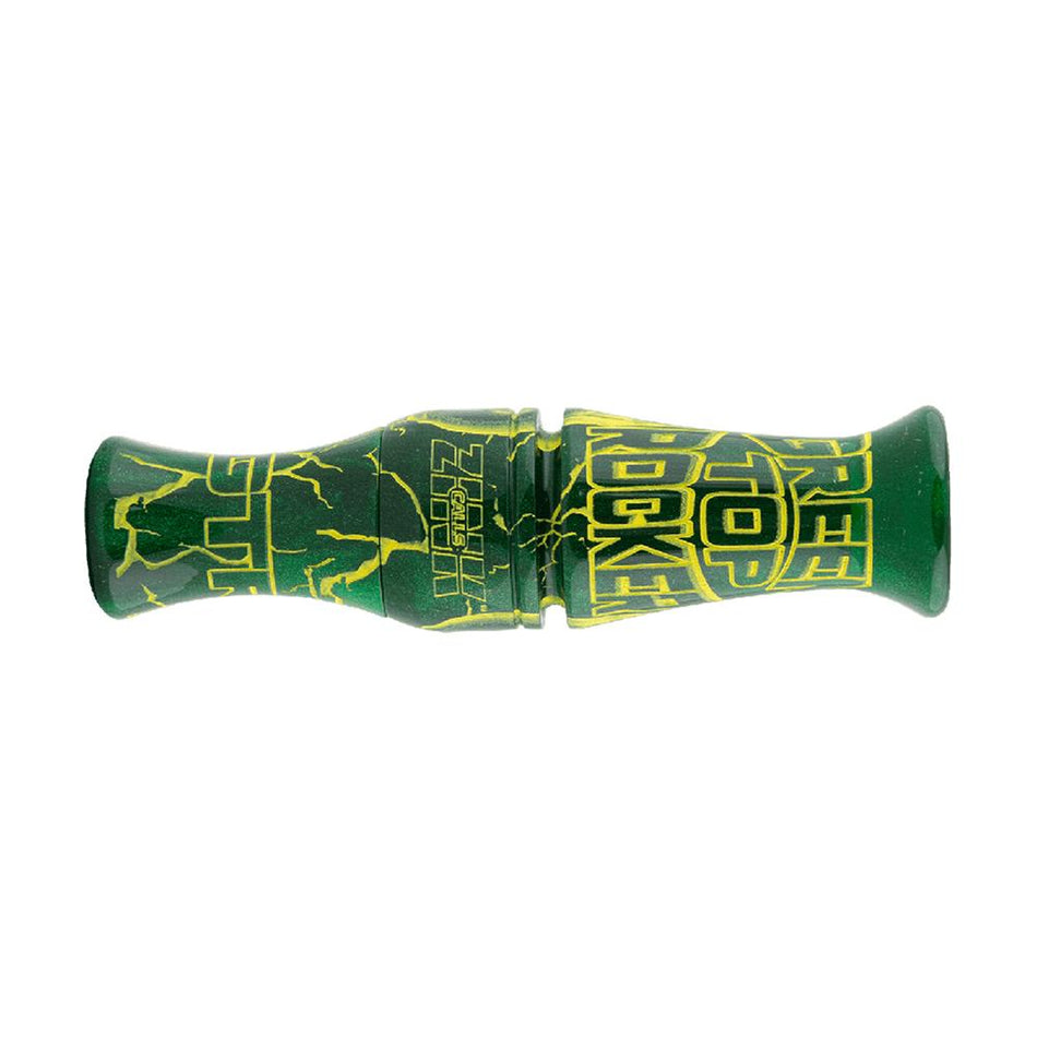 Zink Green Top Rocker Single Reed Duck Mouth Call Green Envy