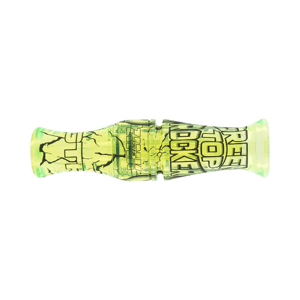 Zink Green Top Rocker Single Reed Duck Mouth Call Interference Green