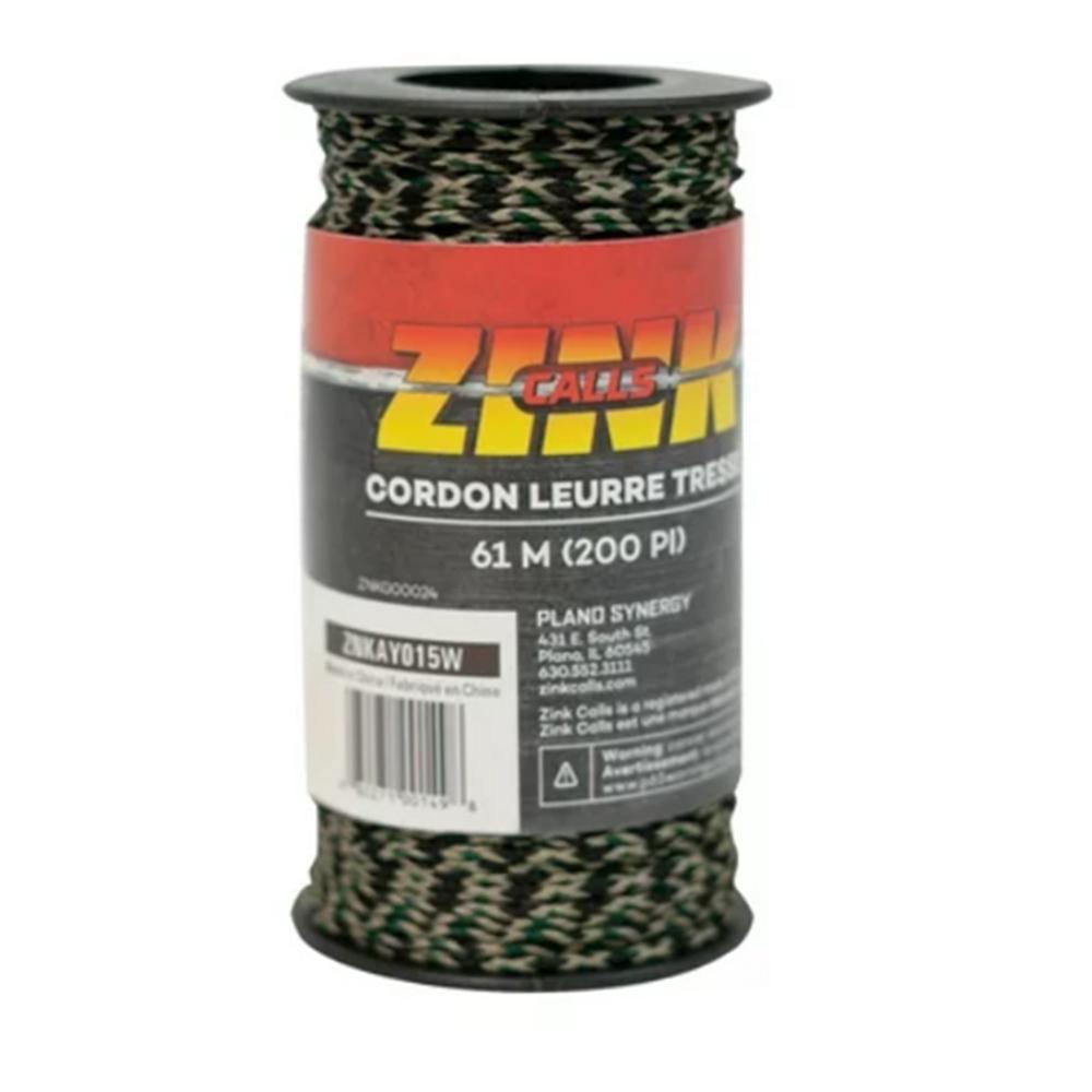 Zink Braided Decoy Cord 200 ft Camo Neutral Colors