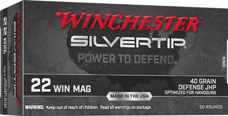 Winchester W22MST Silvertip Hollow Point HP 40 Grain .22 Magnum