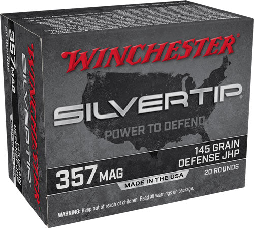 Winchester Silvertip .357 Magnum 145 gr JHP ammo