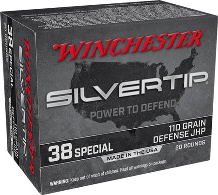 Winchester W38ST Silvertip Silvertip Jacket Hollow Point  110 Grain .38 Special