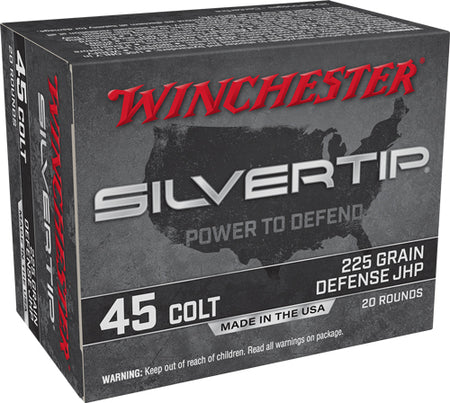 Winchester Silvertip .45 Long Colt 225 gr JHP ammo