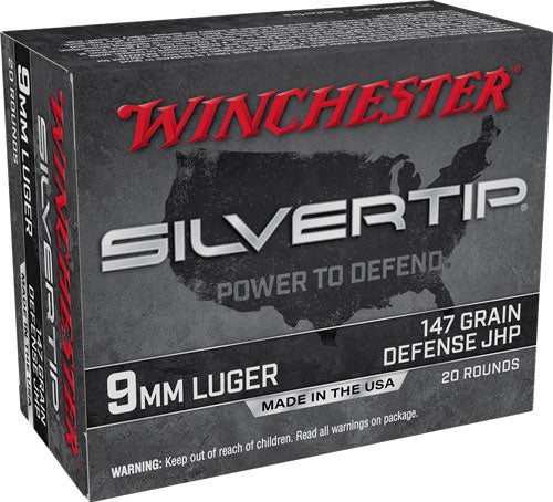 Winchester Silvertip Defense 9mm Luger / Parabellum 147 gr JHP ammo