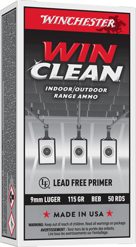 Winchester Super X WinClean 9mm Luger / Parabellum 115 gr FMJ ammo