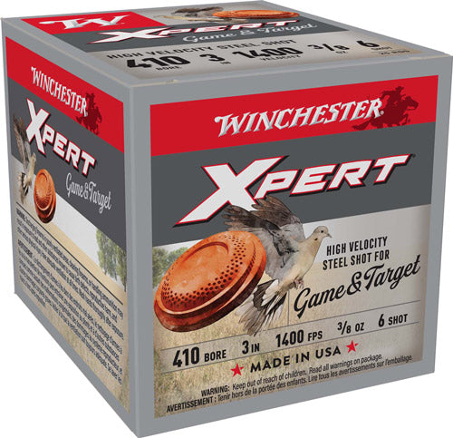 Winchester Xpert Game & Target HIgh Velocity .410 Bore 3 in / 3 in #6 3/8 oz