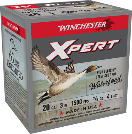 Winchester XPERT STEEL HIgh Velocity 20 Gauge 3 in / 3 in #4 7/8 oz
