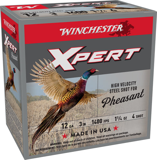 Winchester WEXP123H4 Xpert Pheasant 12 Gauge 3" 1-1/4oz #4 1400 fps