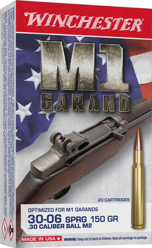 Winchester Active Duty M2 .30-06 Springfield 150 gr FMJ ammo