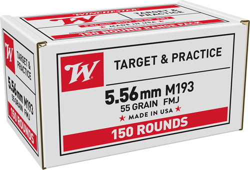 Winchester WM193150 Lake City Full Metal Jacket FMJ 55 Grain 5.56x45mm NATO