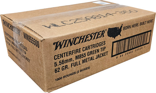 Winchester M855 Green Tip Range Pack 5.56x45mm NATO 62 gr FMJ ammo