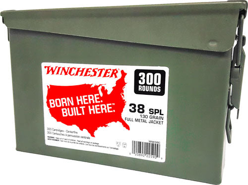 Winchester USA Ammo Can .38 Special 130 gr FMJ ammo