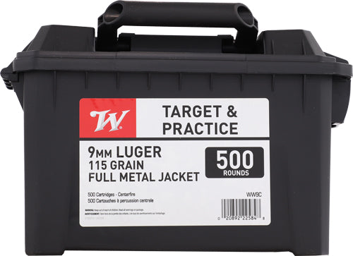 Winchester USA Field Box 9mm Luger / Parabellum 115 gr FMJ ammo