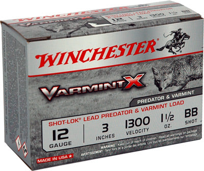 Winchester X123VBB Varmint X Shot-Lok 12 Gauge 3" 1-1/2oz BB 1300 fps