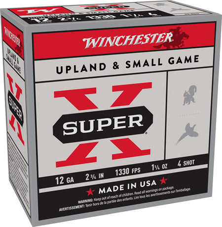 Winchester X124 Super X Game Load 12 Gauge 2.75" 1-1/4oz 4 Shot 1330 fps