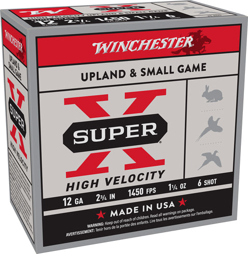 Winchester X12HV6 Super X High Velocity 12 Gauge 2.75" 1-1/4oz 6 Shot 1450 fps