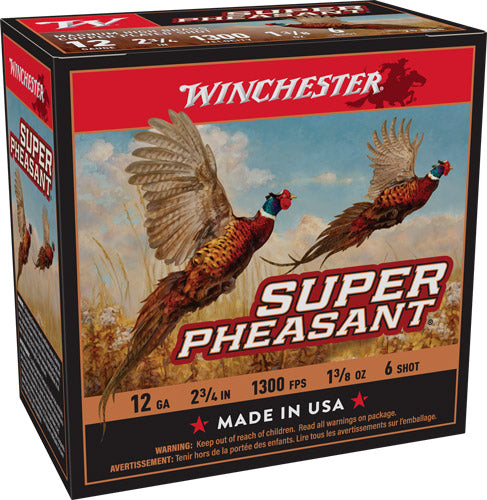 Winchester Super Pheasant Magnum 12 Gauge 2.75 in / 2.75 in #6 1-3/8 oz
