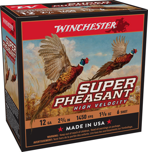 Winchester Super Pheasant High Velocity 12 Gauge 2.75 in / 2.75 in #6 1-3/8 oz