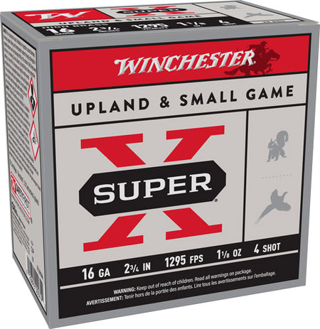 Winchester Super X HIGH BRASS Heavy Game Load 16 Gauge 2.75 in / 2.75 in #4 1-1/8 oz