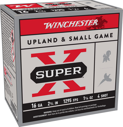 Winchester Super X HIGH BRASS Heavy Game Load 16 Gauge 2.75 in / 2.75 in #4 1-1/8 oz