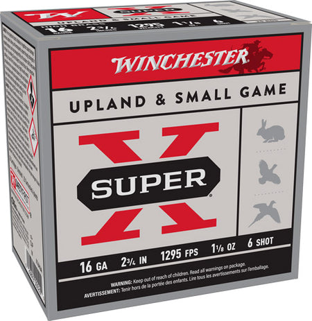 Winchester Super X HIGH BRASS Heavy Game Load 16 Gauge 2.75 in / 2.75 in #6 1-1/8 oz