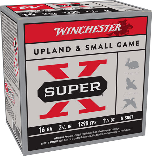 Winchester Super X HIGH BRASS Heavy Game Load 16 Gauge 2.75 in / 2.75 in #6 1-1/8 oz