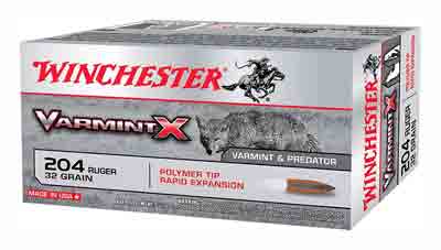 Winchester Varmint X .204 Ruger 32 gr PolyTip ammo