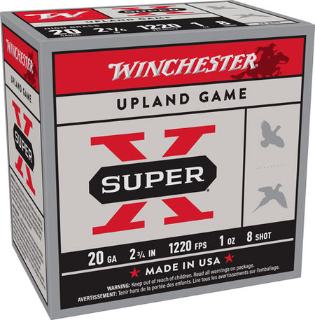 Winchester X208 Super X Heavy Game Load 20 Gauge 2.75" 1oz 8 Shot 1220 fps