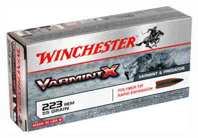 Winchester X223P Varmint X Polymer Tip PT 55 Grain .223 Remington