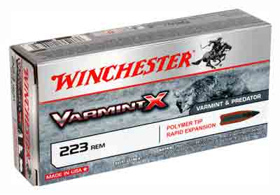 Winchester X223P1 Varmint X Polymer Tip Rapid Expansion  40 Grain .223 Remington