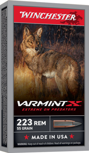 Winchester Varmint X .223 Remington 55 gr PolyTip ammo