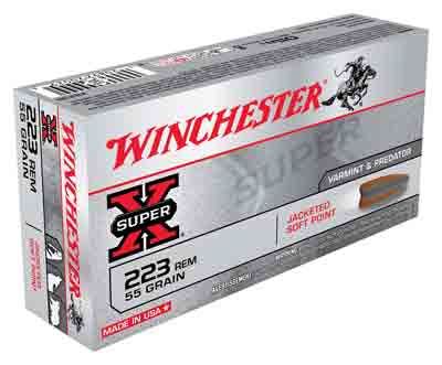 Winchester X223R Super X Jacketed Soft Point JSP 55 Grain .223 Remington