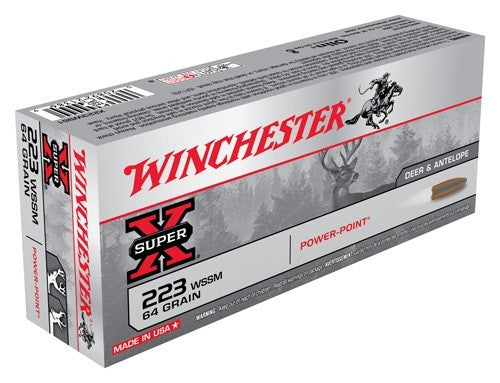 Winchester Super-X .223 WSSM 64 gr JSP ammo