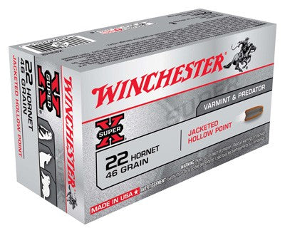 Winchester Super-X .22 Hornet 46 gr JHP ammo